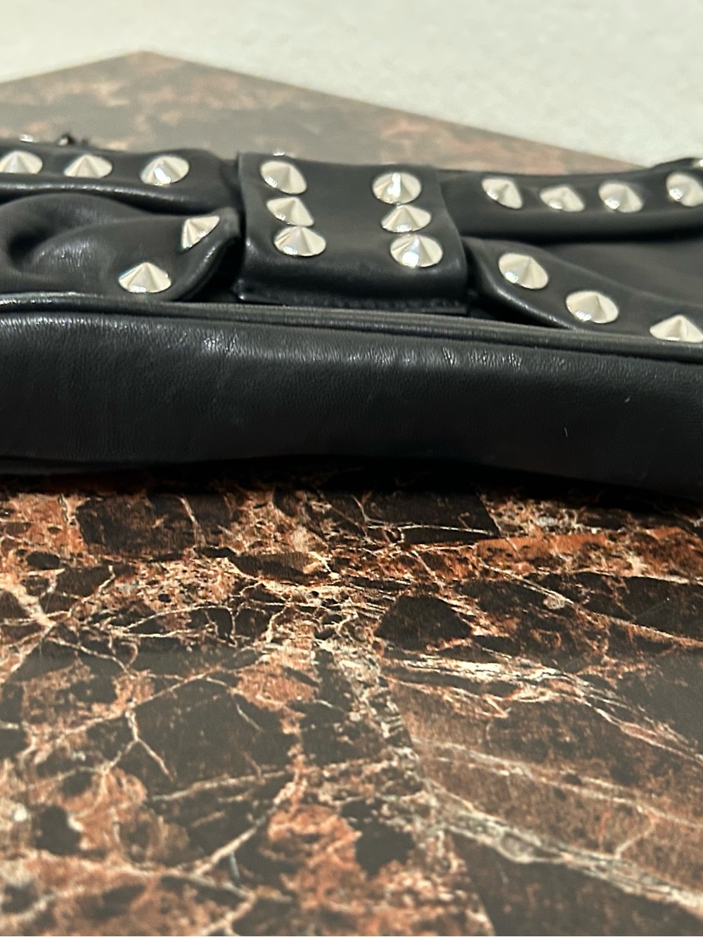 Black Studded Clutch - Picture 16 of 16